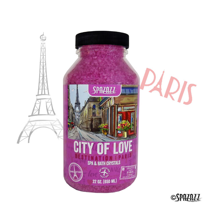 DESTINATIONS PARIS (CITY OF LOVE) AROMATHERAPY CRYSTALS 22OZ CONTAINER
