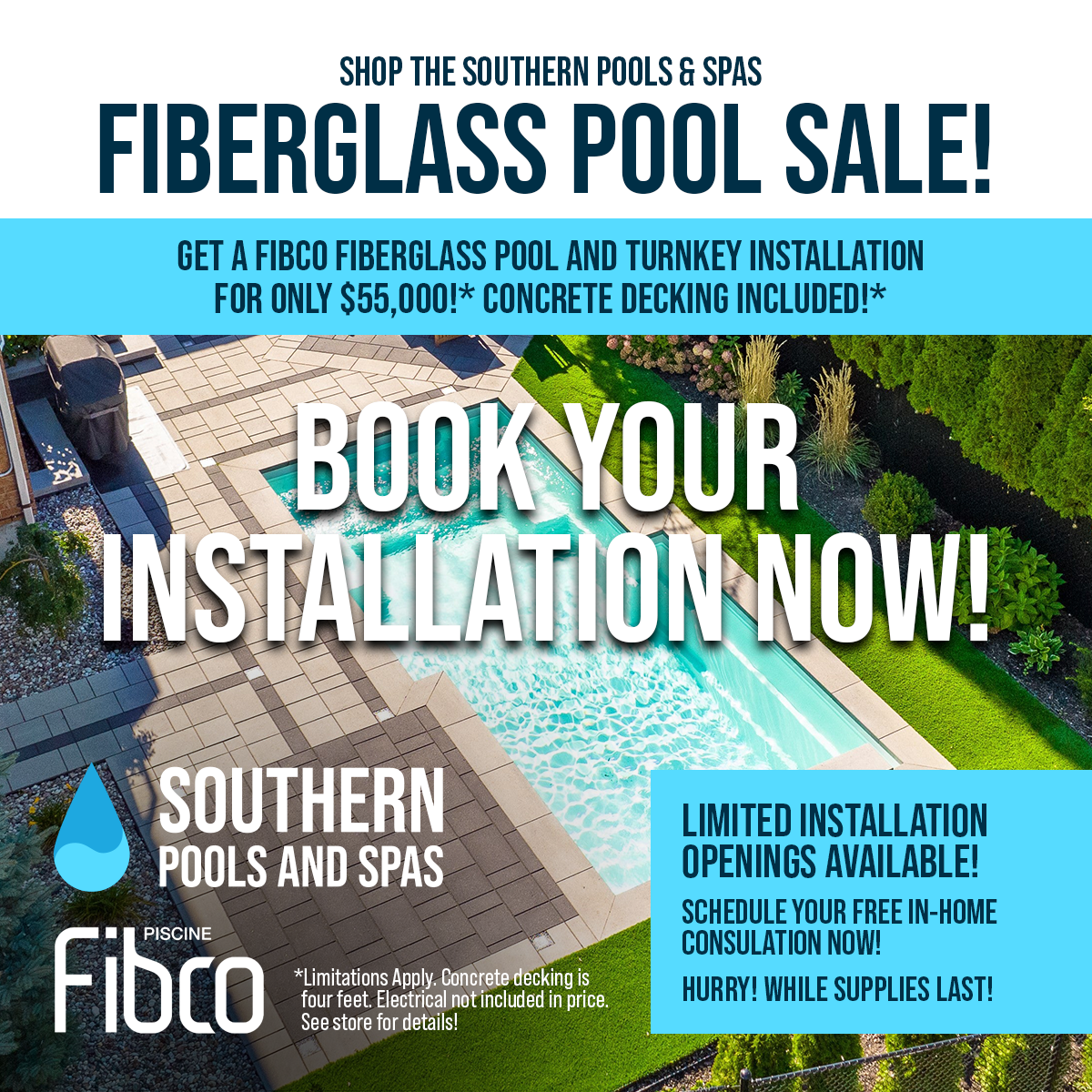 Fiberglass Pool Sale!