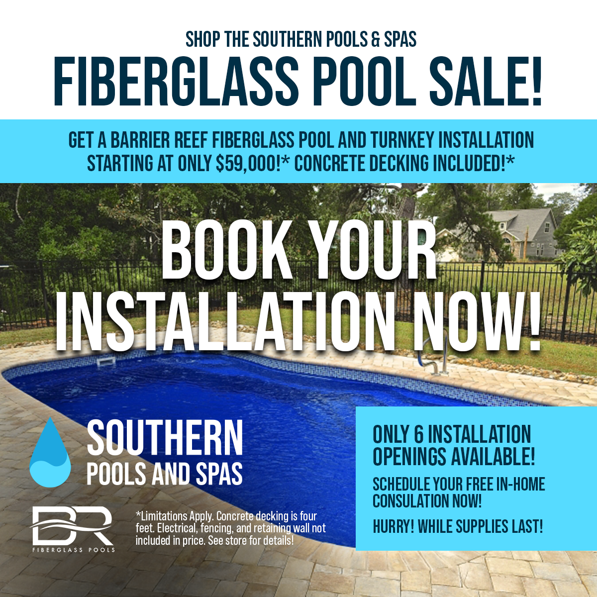 Fiberglass Pool Sale!