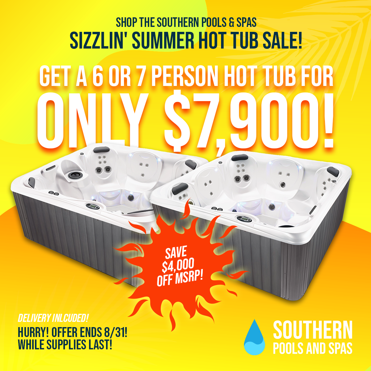 Sizzlin’ Summer Hot Tub Sale