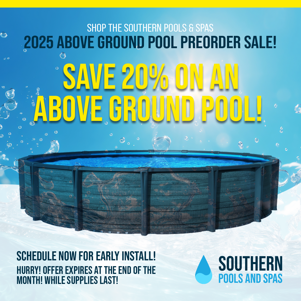 2025 Above Ground Pool Preorder Sale