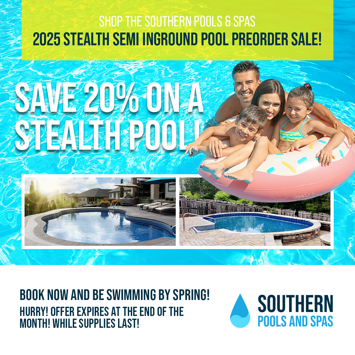 2025 Stealth Semi-inground Pool Preorder Sale