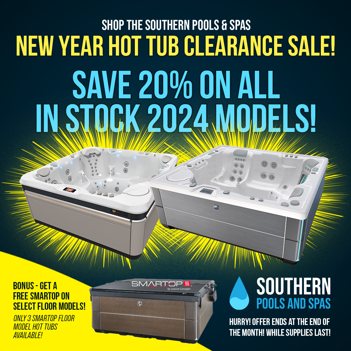 New Year Hot Tub Clearance Sale