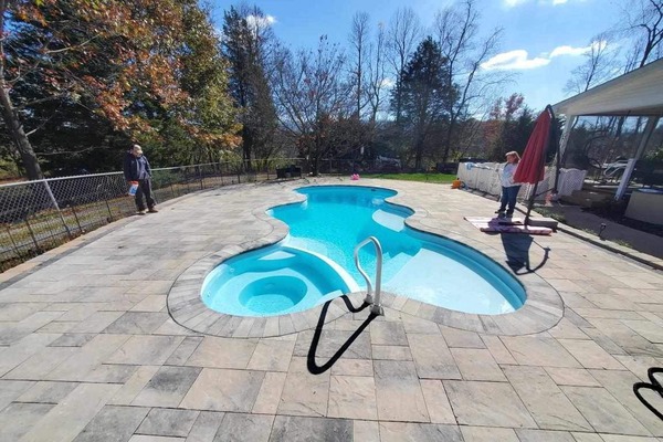 Fiberglass Pool Installs Family Image