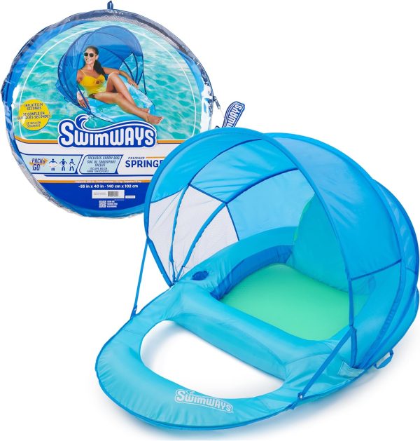 Swimways Spring Float Recliner w/Canopy