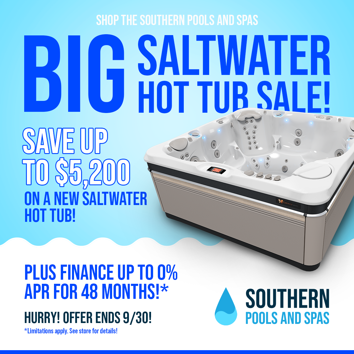BIG Saltwater Hot Tub Sale