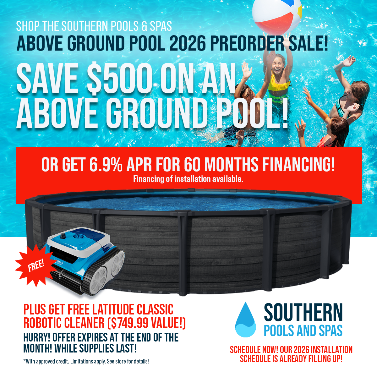 Above Ground Pool 2026 Preorder Sale