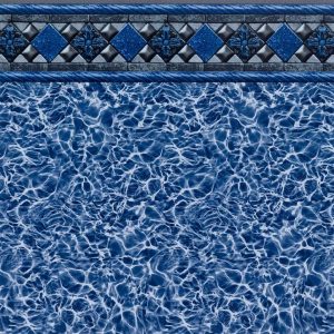 Silver Kingsford Tile / Light Blue Diffusion Floor (27 Mil)